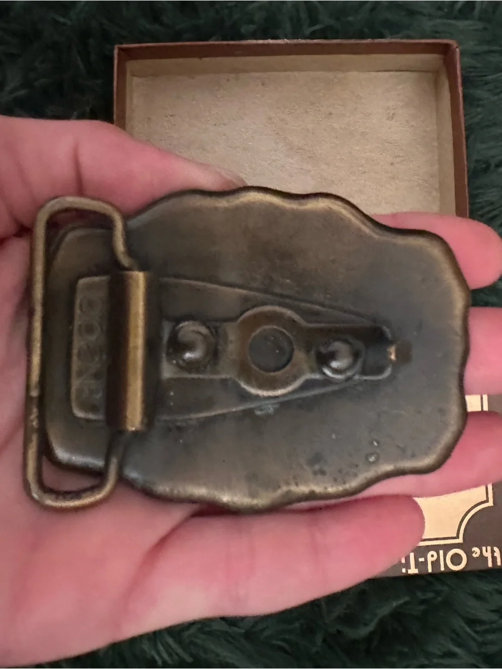 Vintage Oden Inc. “Bill”  Western Belt Buckle w/ Box Old-Time Buckle Collection